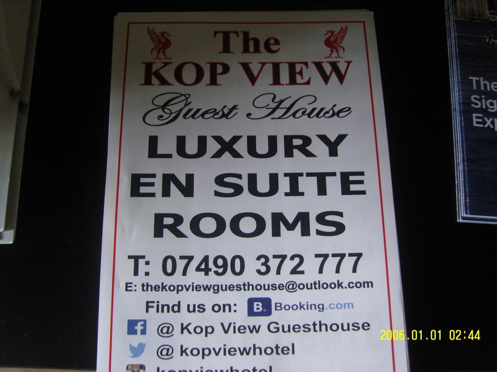 The Kop View Hotel Liverpool Exterior foto